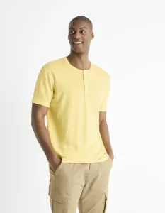 Celio Linen Short Sleeve T-Shirt - Men #1446512