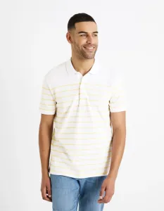 Celio Striped Polo T-Shirt Dedalton - Men #2137639