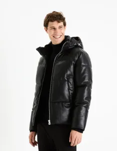 Celio Faux Leather Winter Jacket - Men's #2963051