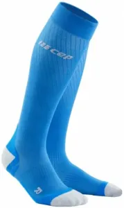 CEP WP20KY Compression Tall Socks Ultralight Electric Blue/Light Grey II Calzini da corsa