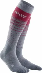 CEP WP308 Thermo Merino Socks Men Grey/Red V Calzino da sci