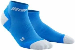 CEP WP4AKY Compression Low Cut Socks Ultralight Electric Blue-Light Grey II