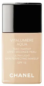 Chanel Make-up idratante illuminante Vitalumiere Aqua SPF 15 (Ultra-Light Skin Perfecting Make up) 30 ml 10 Beige