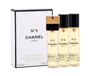 Chanel No. 5 - eau de toilette con vaporizzatore - ricarica (3 x 20 ml) 60 ml