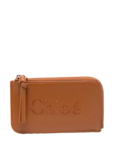 CHLOÉ - Porta Carte Chloé Sense In Pelle Con Zip #3005559
