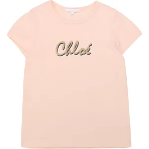 Chloe Girls Cotton T-Shirt Pink - 12Y PINK
