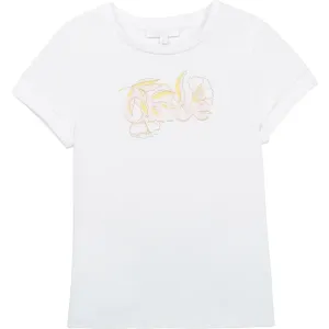 Chloe Girls Logo T-Shirt White - 4Y WHITE
