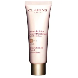 Clarins HydraQuench Tinted Moisturizer SPF15 03 Peach emulsione tonificante e idratante per l' unificazione della pelle e illuminazione 50 ml