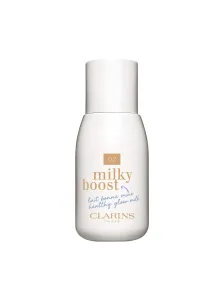 Clarins Milky Boost Foundation - 01 Cream emulsione tonificante e idratante per l' unificazione della pelle e illuminazione 50 ml