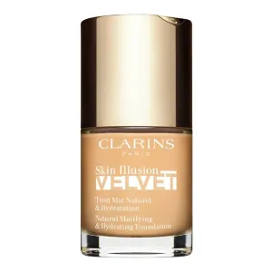 Clarins Skin Illusion Velvet Natural Matifying & Hydrating Foundation fondotinta liquido con un effetto opaco 112.3N Sandalwood 30 ml