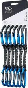 Climbing Technology Lime Set DY Quickdraw Anthracite/Electric Blue Solid Straight/Solid Bent Gate 12.0