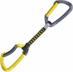Climbing Technology Lime Set DY Quickdraw Anthracite/Mustard Yellow Solid Straight/Solid Bent Gate 12.0 #2103733