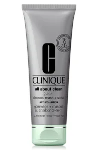 Clinique Maschera disintossicante e scrub All About Clean (2-in-1 Charcoal Mask + Scrub) 100 ml