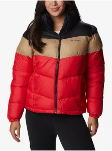 Red Women's Quilted Winter Jacket Columbia Puffect - Women