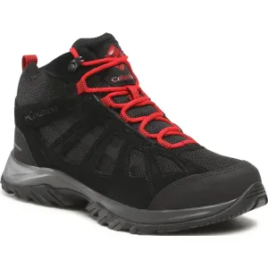 Columbia Men's Redmond III Mid Waterproof Shoe Black/Mountain Red 44,5 Scarpe outdoor da uomo