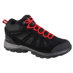 Columbia Men's Redmond III Mid Waterproof Shoe Black/Mountain Red 41,5 Scarpe outdoor da uomo