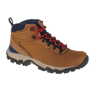 Columbia Men's Newton Ridge Plus II Waterproof Hiking Boot Light Brown/Red Velvet 44 Scarpe outdoor da uomo