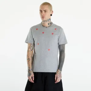 Comme des Garçons PLAY Short Sleeve Logo Print T-Shirt UNISEX Grey #3150409