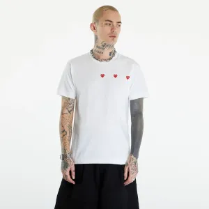 Comme des Garçons PLAY Short Sleeve Logo Print T-Shirt UNISEX White #3150383