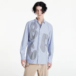 Comme Des Garçons SHIRT Mens Shirt Woven Striped White / Blue #243492
