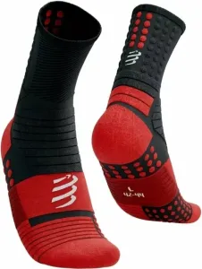 Compressport Pro Marathon Socks Black/High Risk Red T2 Calzini da corsa
