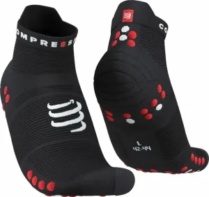 Compressport Pro Racing Socks v4.0 Run Low Black/Red T3 Calzini da corsa