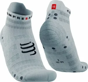 Compressport Pro Racing Socks v4.0 Ultralight Run Low White/Alloy T3