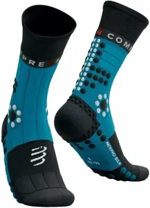 Compressport Pro Racing Socks Winter Trail Mosaic Blue/Black T3 Calzini da corsa