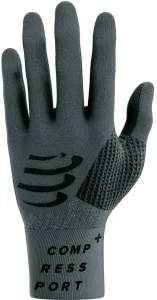 Compressport 3D Thermo Gloves Asphalte/Black L/XL Guanti da corsa