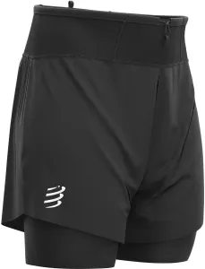 Compressport Trail 2-in-1 Short Black XL Pantaloncini da corsa