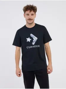 Black Men's T-Shirt Converse - Men #2266815