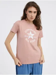 Pink Women's T-Shirt Converse - Women #2265963