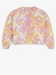 Yellow-Pink Women's Floral Sweatshirt Converse - Women #1093484