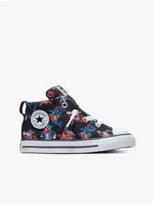 Black Kids Patterned Ankle Sneakers Converse Pirate - Unisex