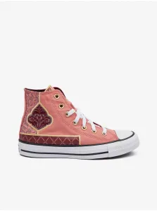 Pink Women Patterned Ankle Sneakers Converse Chuck Taylor - Women #2660901