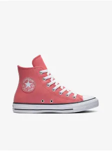 Red Women's Converse Ankle Sneakers - Women #789565