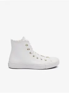 White Womens Ankle Sneakers Converse Chuck Taylor All Star Mono - Ladies #2743051