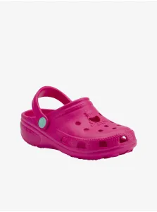 Dark pink girly slippers Coqui Big Frog - Girls