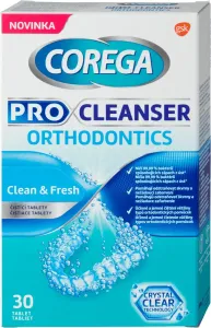Corega Pastiglie detergenti per protesi dentali Pro Cleanser Orthodontics 30 pz