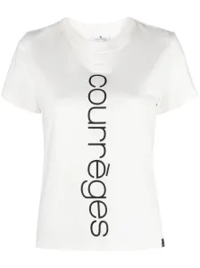 COURRÈGES - T-shirt In Cotone Con Logo #2820474