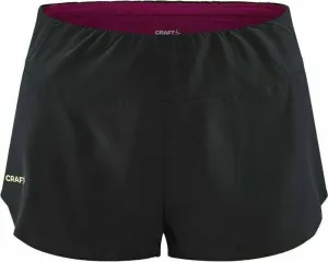 Craft PRO Hypervent Split Women's Shorts Black/Roxo S Pantaloncini da corsa
