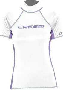 Cressi Rash Guard Lady Short Sleeve Camicia White/Lilac L