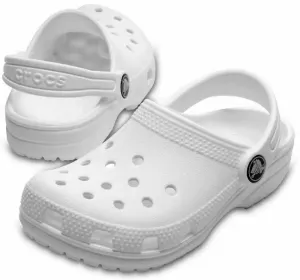 Crocs Kids' Classic Clog White 33-34