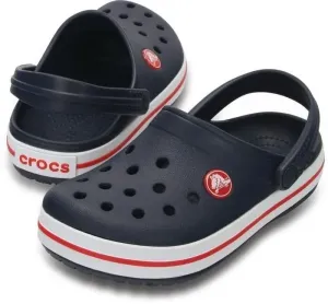 Crocs Kids' Crocband Clog Navy/Red 24-25 #2624203