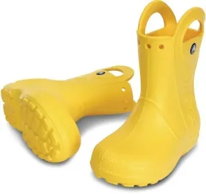 Crocs Kids' Handle It Rain Boot Yellow 32-33