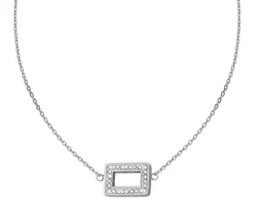 CRYSTalp Elegante collana in acciaio con cristalli 30525.E