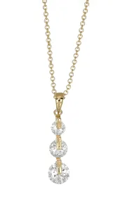 CRYSTalp Elegante collana placcata in oro con cristalli Mood 32242.G