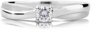 Cutie Diamonds Anello lussuoso di fidanzamento in oro bianco con diamante DZ6817-1906-00-X-2 59 mm