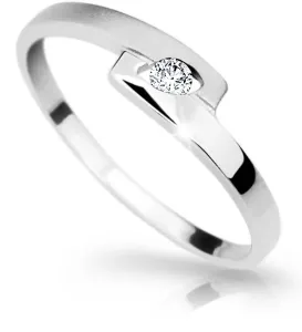 Cutie Diamonds Elegante anello in oro bianco con diamante DZ6725-1284-00-X-2 51 mm