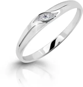 Cutie Diamonds Elegante anello in oro bianco con diamanti DZ6815-2844-00-X-2 48 mm